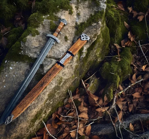 Handmade Damascus Steel - Northman Sword | Knife Stall - Image 2